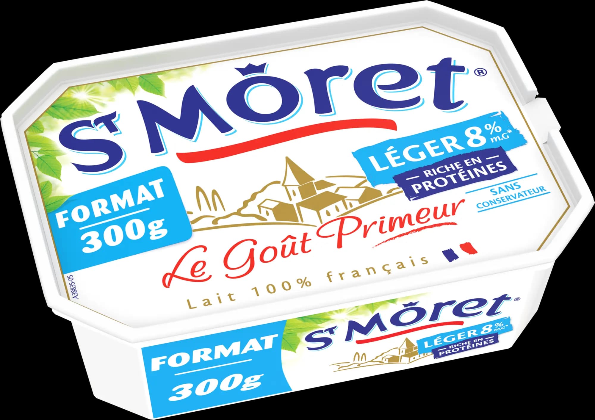 ST MORET LEGER NATURE BARQUETTE 300G