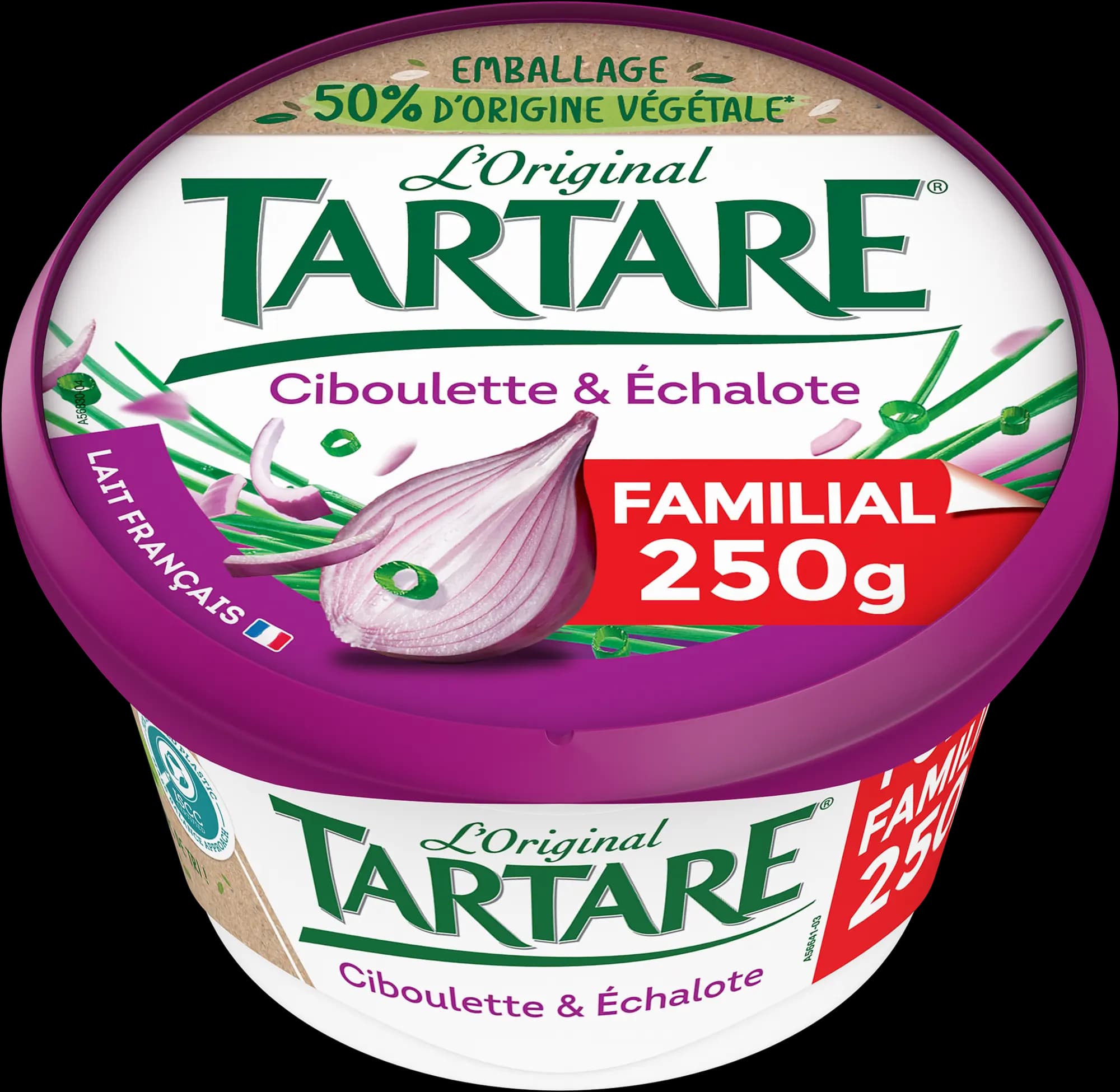 TARTARE® CIBOULETTE & ECHALOTE POT 250G FAMILIAL