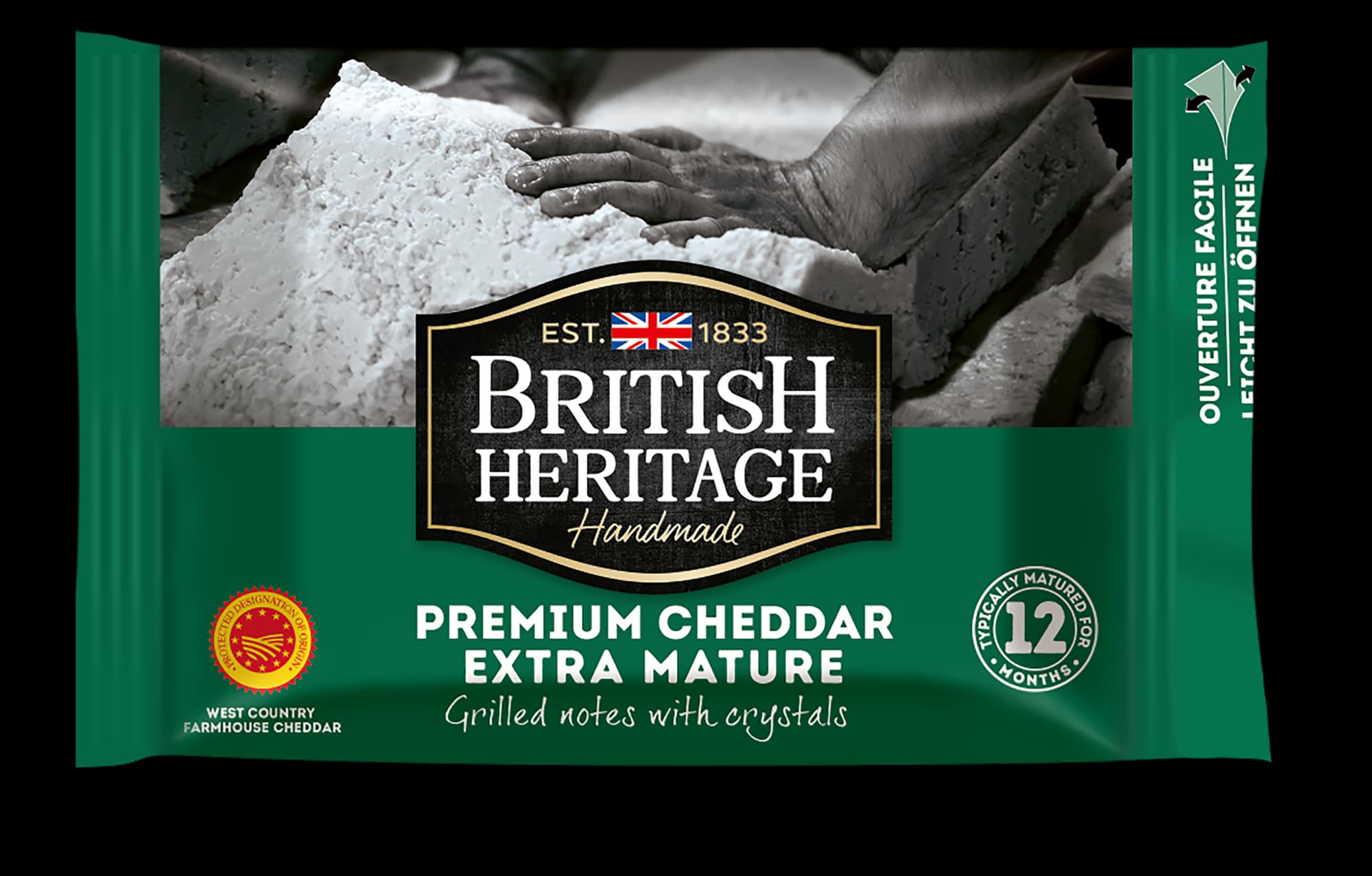 BRITISH HERITAGE CHEDDAR AOP EXTRA-MATURE 200G