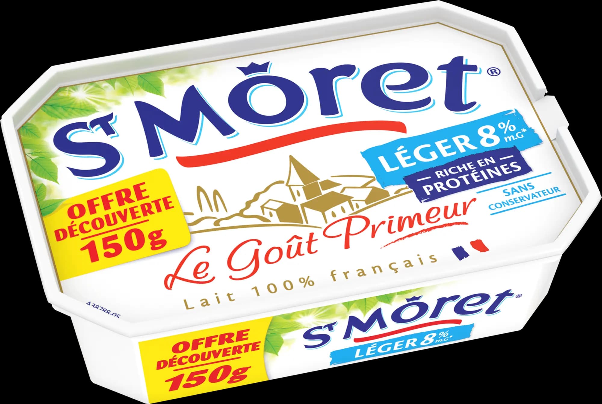 ST MORET LEGER NATURE BARQUETTE 150G